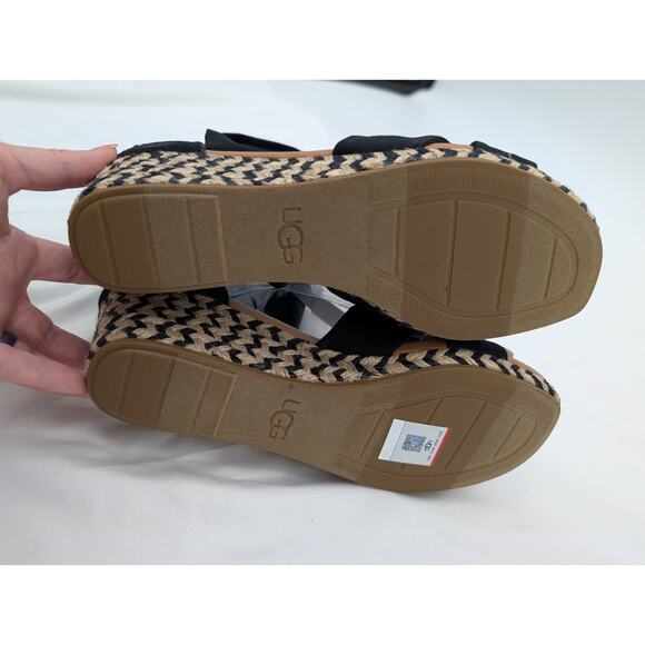 NWT UGG Yarrow Espadrille Wedge Sandals Size 7.5 Preppy Career Office Summer - Picture 2 of 7